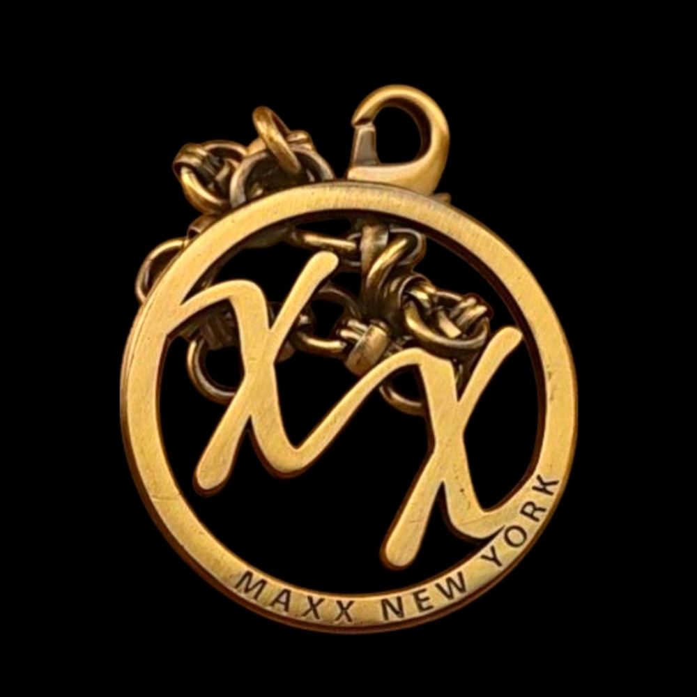 Maxx New York Gold-Tone Bag Hang Tag  Keychain.